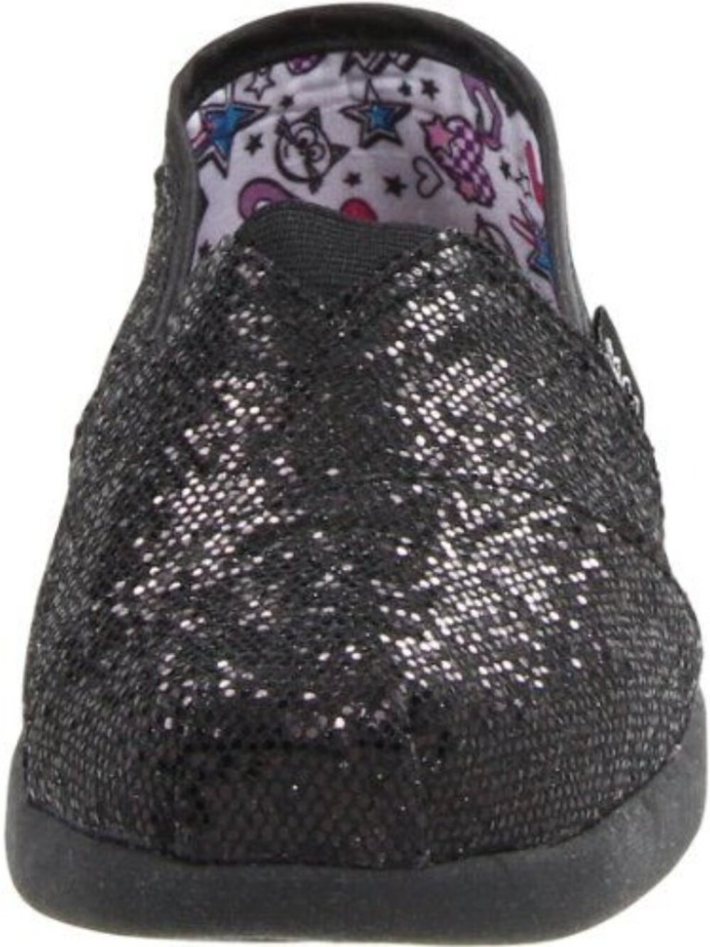 Skechers Kids Lil Bobs Slip-on Lightweight Shoes Size 4 Black Sparkle 85003L - Picture 10 of 12